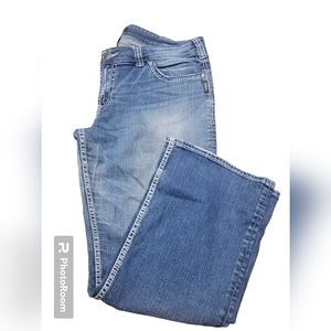 Silver Boot Cut Jeans size 18
